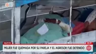 Una mujer fue atacada con fuego por su pareja en Iquitos