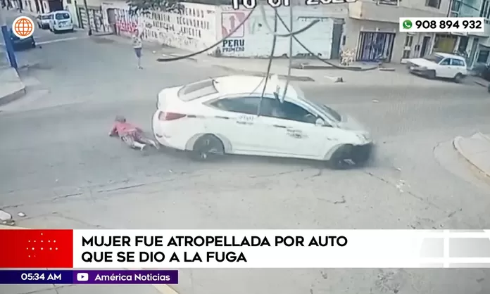 Independencia: Mujer atropellada y auto se da a la fuga