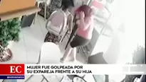 Mujer fue golpeada por su expareja frente a su hija