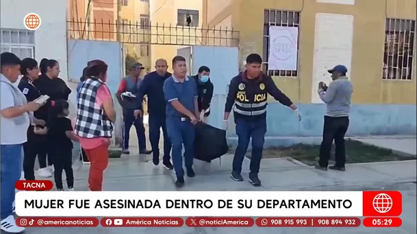 Mujer fue hallada muerta dentro de su departamento en Tacna. Foto: América Noticias