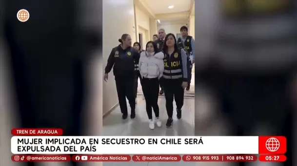 Mujer implicada en secuestro en Chile será expulsada del país. Foto: Unidad de Investigación Mujer implicada en secuestro en Chile será expulsada del país. Foto: Unidad de Investigación