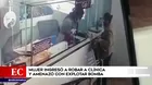 San Isidro: Mujer ingresó a robar a clínica y amenazó con explotar bomba