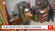 Mujer intentó evitar el robo en su bodega en Ayacucho