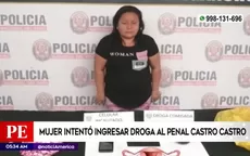 Mujer intentó ingresar 400 gramos de droga a penal Castro Castro - Noticias de penales