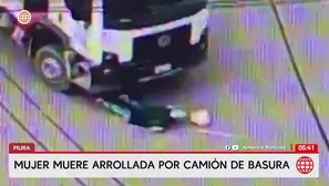 Mujer muere arrollada por camión de basura en Piura. Foto y video: América Noticias