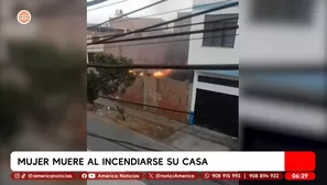 Mujer muere al incendiarse su casa en San Martín de Porres. Foto y video: América Noticias