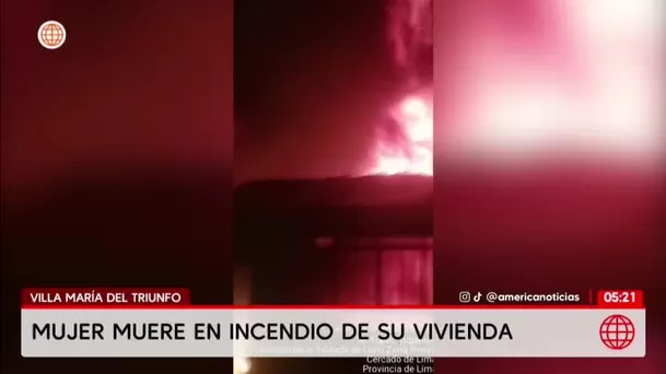 Mujer muere en incendio en Villa María del Triunfo tras intentar salvar a su esposo. Foto: América Noticias
