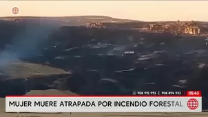Mujer muere en Puno tras ser atrapada por incendio forestal. Foto y video: América Noticias