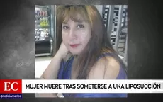 Mujer muere tras someterse a una liposucción  - Noticias de eliminatorias-2014