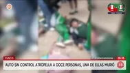 Mujer muere y 11 personas quedan heridas tras atropello en Cusco