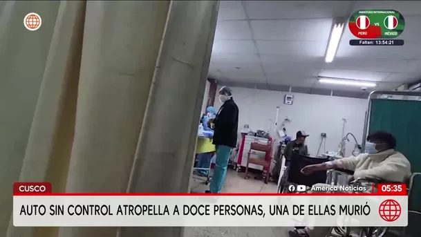 Mujer muere y 11 personas quedan heridas tras atropello en Cusco. Foto: América Noticias Mujer muere y 11 personas quedan heridas tras atropello en Cusco. Foto: América Noticias
