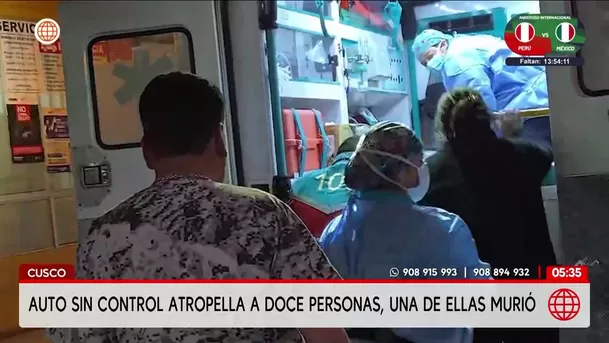 Mujer muere y 11 personas quedan heridas tras atropello en Cusco. Foto: América Noticias Mujer muere y 11 personas quedan heridas tras atropello en Cusco. Foto: América Noticias