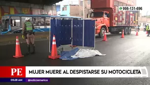 Mujer murió tras despistarse su motocicleta | Video: América Noticias