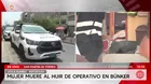 Mujer murió al huir de operativo policial en San Martín de Porres