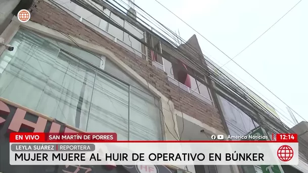 Mujer murió al intentar escapar de operativo policial en San Martín de Porres. Foto: América Noticias