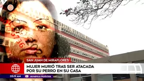 Mujer murió tras ser atacada por su perro en San Juan de Miraflores. Foto y video: América Noticias