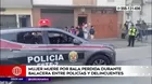 Mujer murió tras recibir bala perdida durante balacera entre policías y delincuentes