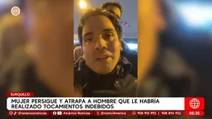 Mujer persigue a agresor tras tocamientos indebidos en Surquillo. Foto y video: América Noticias