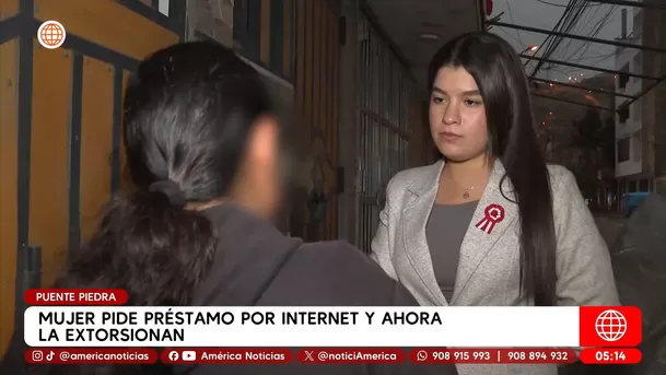 Mujer pide préstamo por internet y ahora la extorsionan en Puente Piedra. Foto: América Noticias