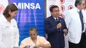 El ministro de Salud, César Vásquez, brindó detalles de su intervención quirúrgica e indicó que la paciente se encuentra en proceso de cicatrización. / Video: Canal N