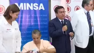 El ministro de Salud, César Vásquez, brindó detalles de su intervención quirúrgica e indicó que la paciente se encuentra en proceso de cicatrización. / Video: Canal N