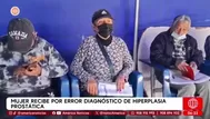 Mujer recibe por error diagnóstico de hiperplasia prostática