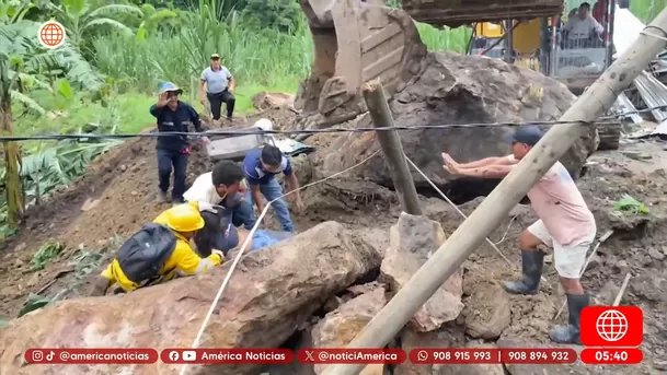 Mujer sobrevive tras caerle roca de diez toneladas en Amazonas. Foto: América Noticias Mujer sobrevive tras caerle roca de diez toneladas en Amazonas. Foto: América Noticias