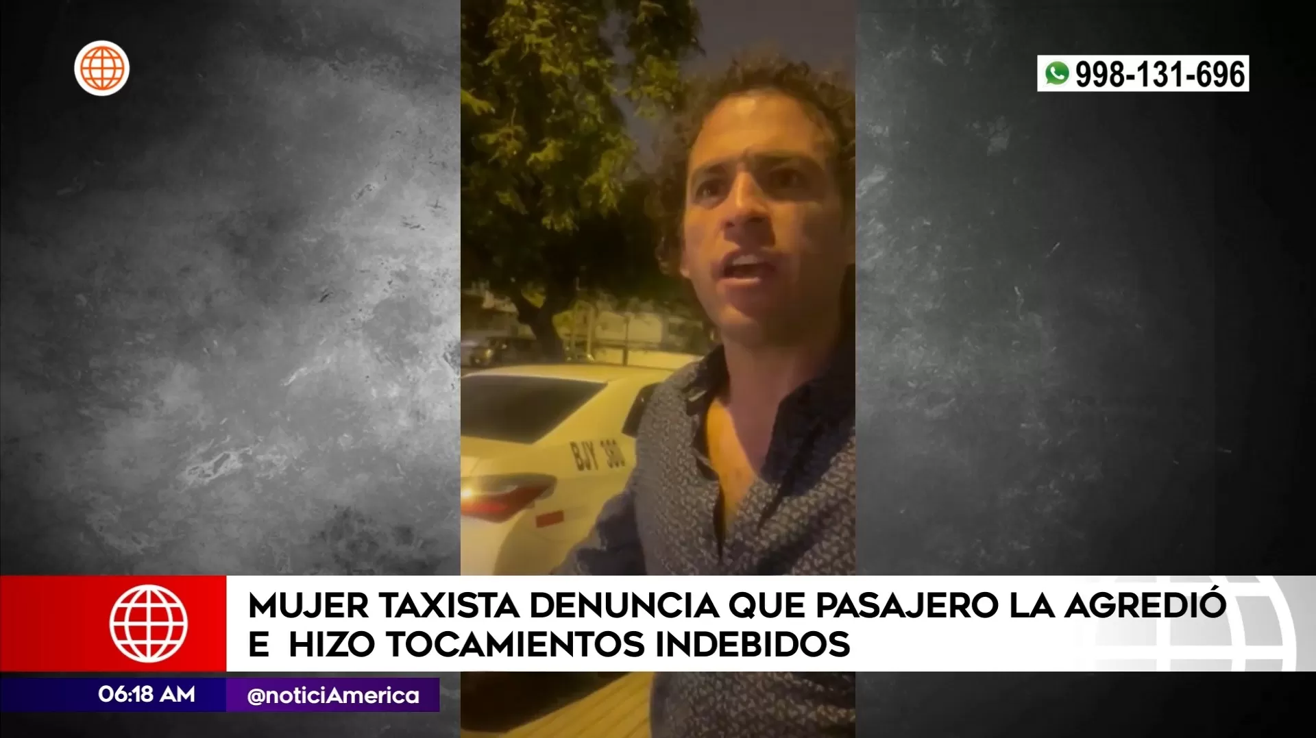 Rodrigo Sebastián Monasterio agredió a taxista | Imagen: América Noticias