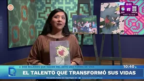 Dos mujeres peruanas transforman sus vidas a través del arte en los talleres del MALI. Foto y video: Domingo Al Día