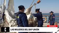 Las mujeres del BAP Unión. Foto: América TV