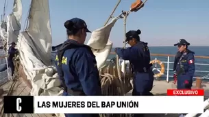 Las mujeres del BAP Unión. Foto: América TV