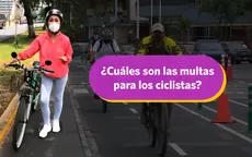 Multas a ciclistas: Estas son las papeletas que impondrán a los infractores - Noticias de jessica-newton