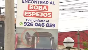 Municipalidad de Bellavista colocó carteles en diferentes postes donde se expone a los delincuentes. / Video: Canal N