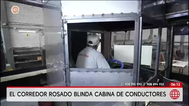 Callao instalará cabinas blindadas con acero en buses del Corredor Rosado ante la ola de extorsiones/ América Noticias Callao instalará cabinas blindadas con acero en buses del Corredor Rosado ante la ola de extorsiones/ América Noticias