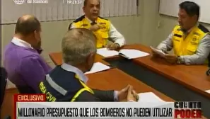 Municipalidad de Lima canceló presupuesto para bomberos. Foto: captura de TV