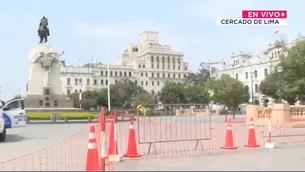 Cierre de la Plaza San Martín. Foto y video: Canal N