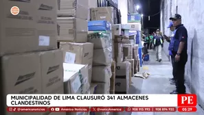 Municipalidad de Lima clausuró 341 almacenes clandestinos en el Cercado de Lima. Foto y video: América Noticias