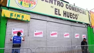 Municipalidad de Lima clausuró el centro comercial 'El Hueco'