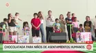 Municipalidad de Lima da chocolatada y show en Los Olivos