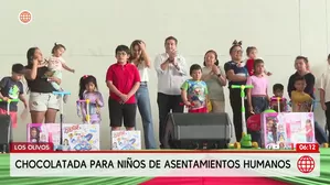 Municipalidad de Lima da chocolatada y show en Los Olivos/ A mérica Noticias