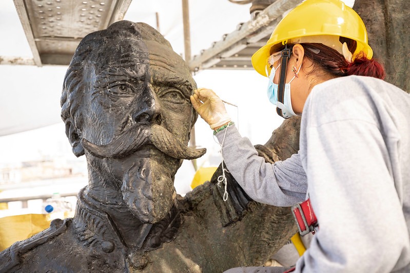 Municipalidad de Lima entregó monumento restaurado de Francisco Bolognesi