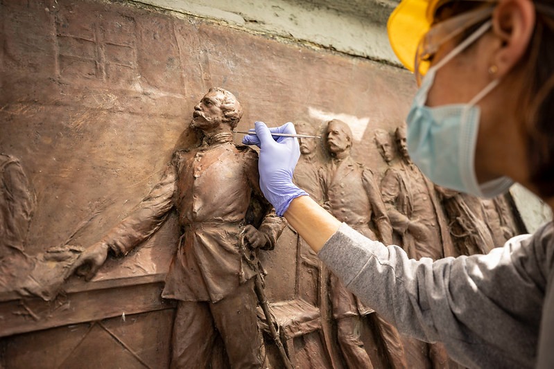 Municipalidad de Lima entregó monumento restaurado de Francisco Bolognesi