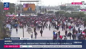 Municipalidad de Lima lanza el “Tren Lima” en el Parque de la Muralla