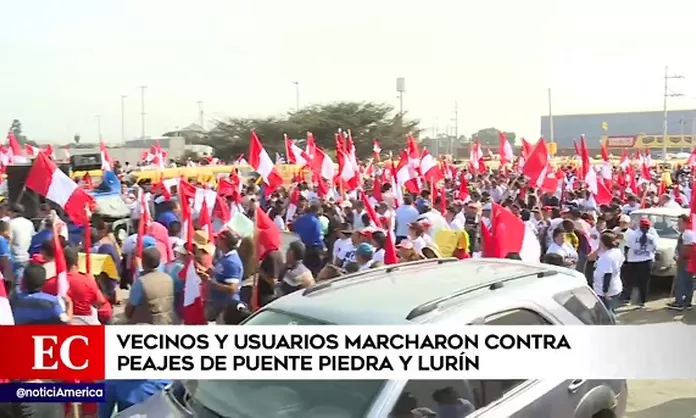 Lurín: vecinos y transportistas protestaron por cobro de peajes