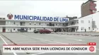 Municipalidad Metropolitana de Lima abre sede de licencias de conducir