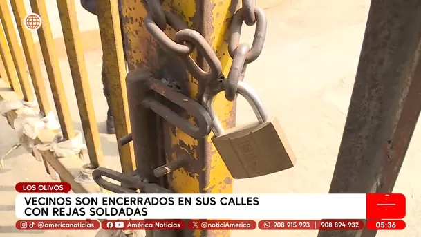 Municipalidad de Los Olivos explica cierre de rejas. Foto: América Noticias