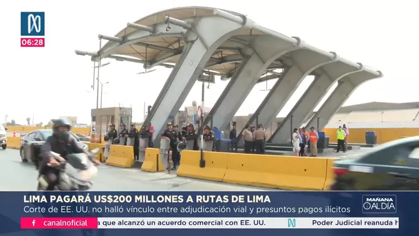 Municipalidad de Lima pagará 200 millones de dólares a Rutas de Lima. Foto: Canal N