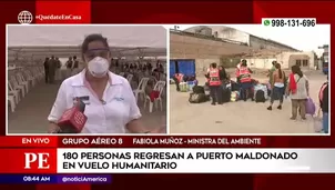 Ministra Muñoz sobre vuelos humanitarios. América Noticias