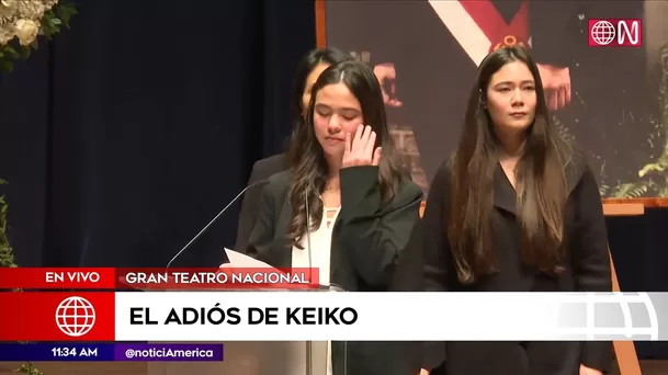 Kaori Villanella se despide de su abuelo Alberto Fujimori / América Noticias