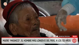 Fallece Mashico, el hombre más longevo del Perú / Video: América Noticias